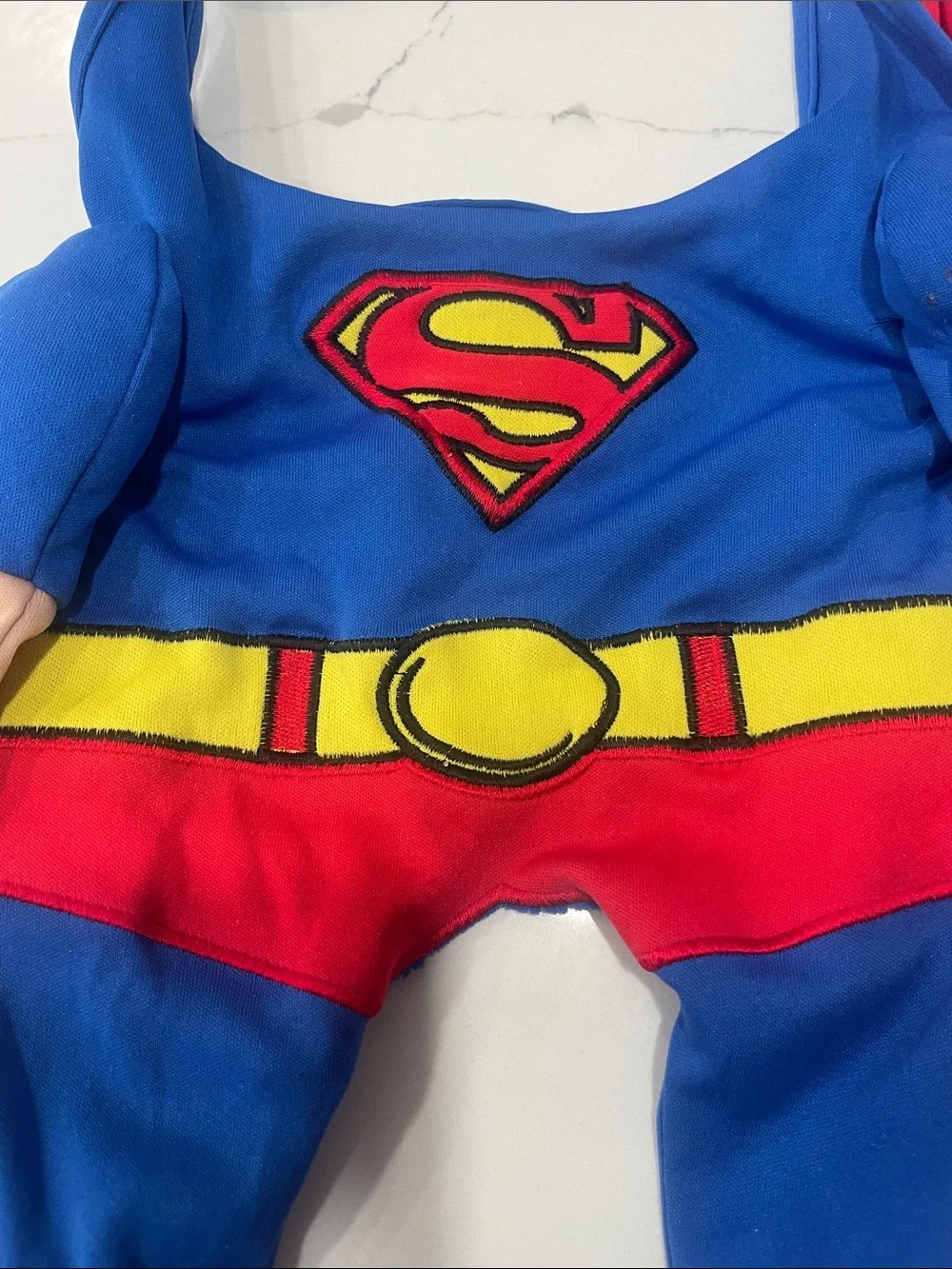 Superman pet Costume in Blue & Red for small dogs or cats
